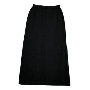 St. John Black A-Line Skirt